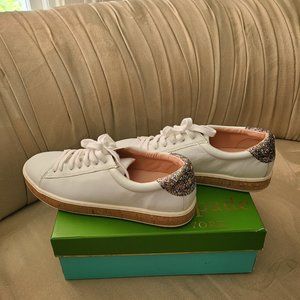 Kate Spade Amy sneaker with sparkle heel